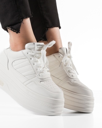 Sneakers dama cu platforma Albi din Piele Ecologica Pmal - Img 5