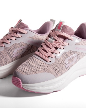 Sneakers dama gri din material textil F99296 - Img 6