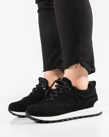 Sneakers dama Negri din intorsa Ecologica Pkki