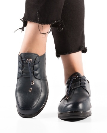 Pantofi dama Bleumarin din Piele Ecologica Yah - Img 2