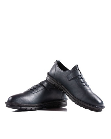 Pantofi dama casual bleumarin din piele ecologica D2506 - Img 6