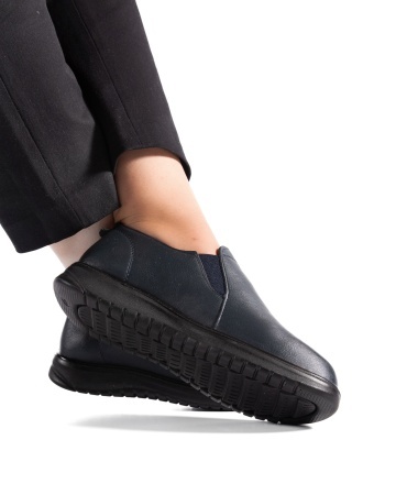 Pantofi dama casual bleumarin din piele ecologica T05 - Img 4