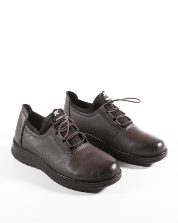 Pantofi dama Gri din Piele Ecologica Mzin
