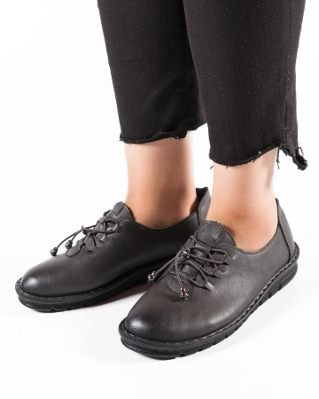 Pantofi dama Gri din Piele Ecologica Uxon