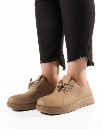 Pantofi dama Khaki din Piele Ecologica Xnu