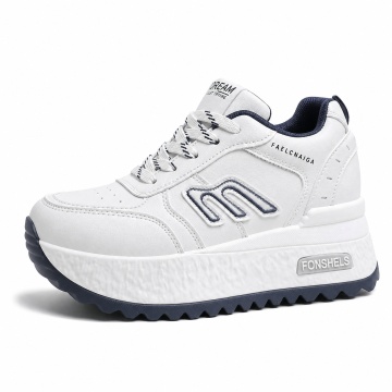 Sneakers dama cu platforma Albastri din piele Ecologica Plot - Img 2