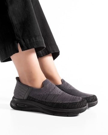 Sneakers dama Negri din Textil Uana