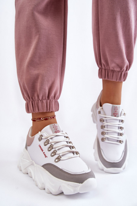 Дамски кецове Cross Jeans KK2R4071C SH22738 - бели