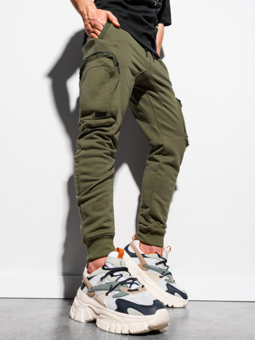 Мъжки спортен панталон P918 - khaki