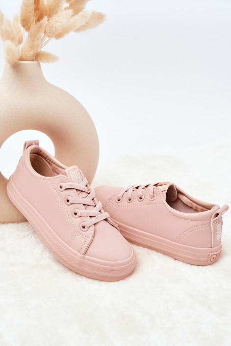 Leather Sneakers BIG STAR JJ374022 Nude SH18000 - Shades of pink