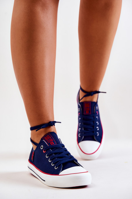 Women's Sneakers BIG STAR JJ274121 Navy SH18030 - Shades of navy blue