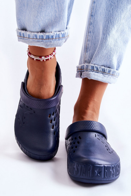 Дамски леки чехли Crocs Big Star II275002 SH21460 - Тъмносини
