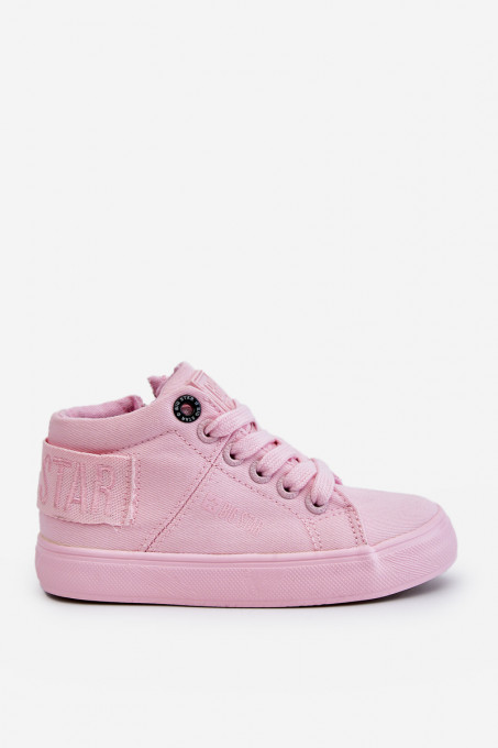 Children's Classic High Sneakers Big Star LL374003 Pink SH23890 - Shades of pink