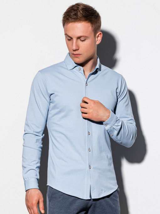 Мъжка Slim Fit риза K540 - синя