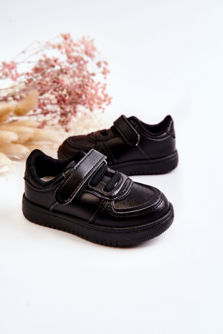 Children's Low Sport Shoes Black Frillo SH19619 - Black