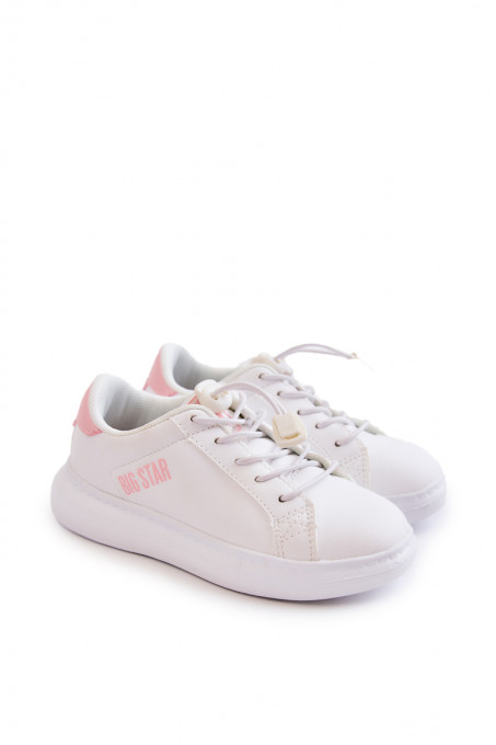 Children's sports shoes Big Star JJ374068 White and Pink SH19205 - Shades of pink