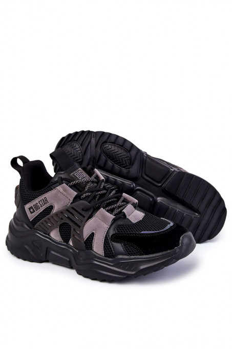 Мъжки леки спортни обувки Big Star KK174054 SH21566 - Черни