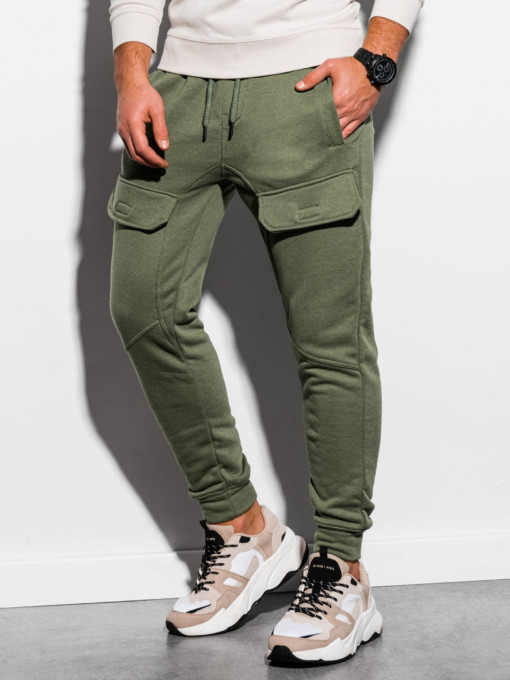 Мъжки спортен панталон P904 - khaki