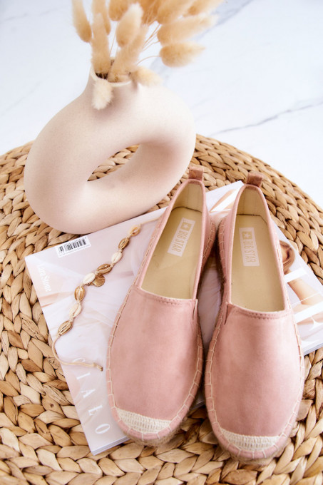Women's Classic Espadrilles Big Star JJ274955 Pink SH18915 - Shades of pink