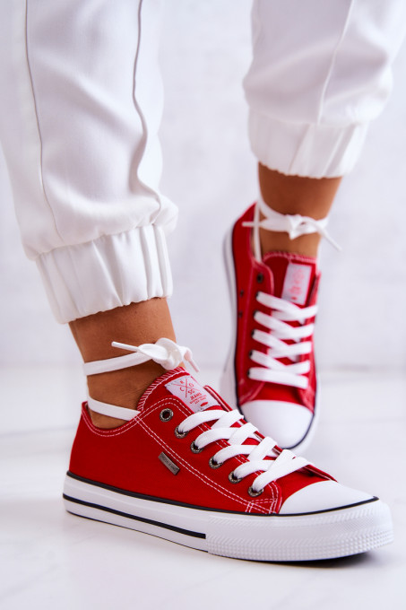 Women's Classic Sneakers Cross Jeans JJ2R4010C Red SH18979 - Shades of red