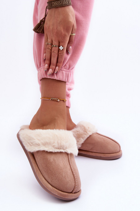Дамски домашни чехли Pinky SH27294 - бежови