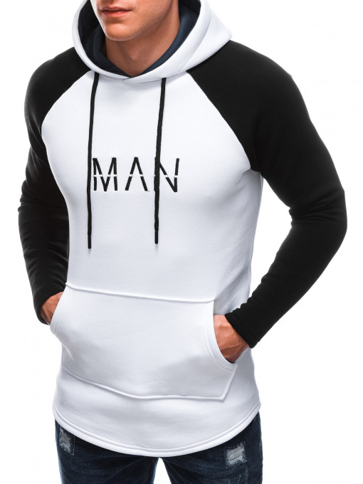 Мъжки суичър MAN B1548 - бял