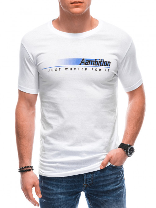 Мъжка тениска Aambition S1799 - бяла
