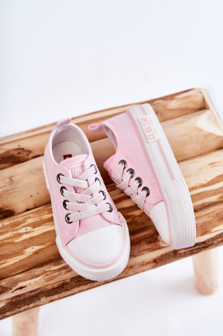 Children's Cloth Sneakers BIG STAR KK374072 Pink SH21584 - Shades of pink