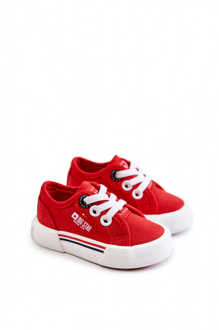 Children's Low Sneakers Big Star JJ374162 Red SH18832 - Shades of red