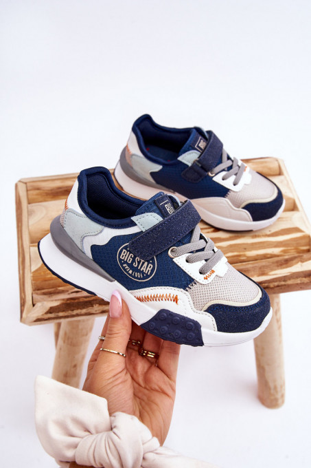 Children's Sneakers Memory Foam System Big Star LL374225 Navy SH24109 - Shades of navy blue