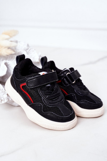 Children's Sport Shoes Sneakers Black Fun SH15706 - Black