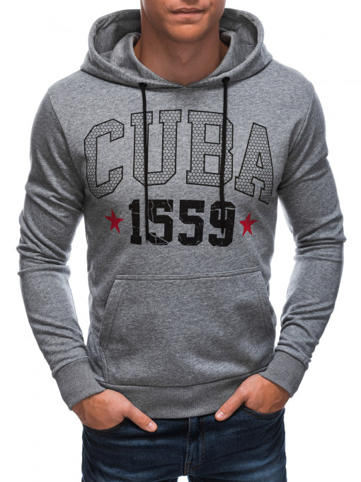 Мъжки суичър Cuba B1517 - сив