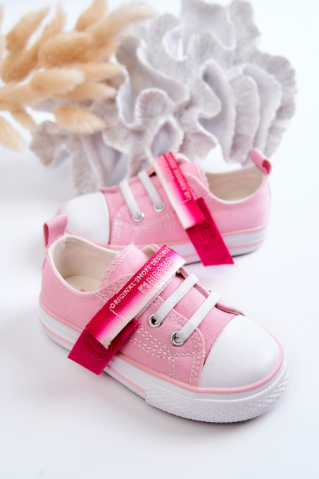 Children's Low Sneakers BIG STAR JJ374078 Pink SH18699 - Shades of pink