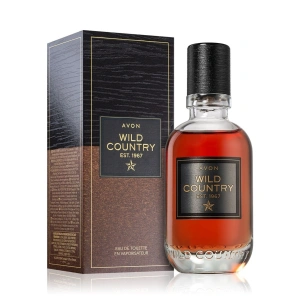 Apa de toaleta Avon Wild Country Est. 1967 75 ml - aromatic-lemnoasa pentru barbati, cu note de lavanda, muschi de stejar si tonuri lemnoase, simbol al masculinitatii clasice si al libertatii autentic