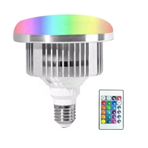 Bec foto LED, RGB, E27, 50 W, telecomanda inclusa