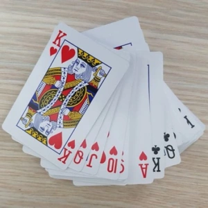 Carti de joc, poker, tabinet, razboi, din carton, 54 bucati, culoare aleatorie - Img 2