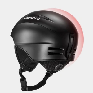 Casca de protectie pentru ciclism, snowboarding, schi, marimea M, 52-56 cm, alb - Img 6
