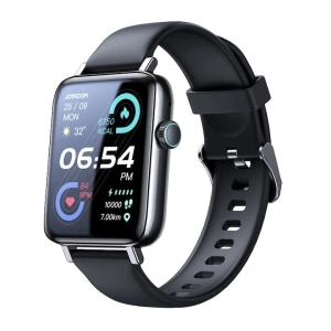 Ceas smartwatch, JR-FT5, monitorizare sport, rezistent apa, wireless, ecran HD 1.83'', apelare Bluetooth, microfon, negru