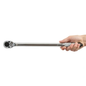 Cheie dinamometrica cu clichet, tija 1/2 inch, otel-crom, cuplu reglabil 42-210 Nm, lungime 46.5 cm, culoare argintie - Img 6