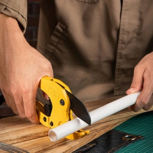 Cleste pentru taiat tevi, ergonomic, 42 mm, galben - Img 4