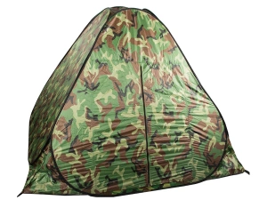 Cort camping pentru 4 persoane, 200 x 200 x 130 cm, cu husa, impermeabil, model camuflaj - Img 3