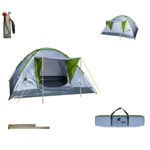 Cort turistic camping,impermeabil,2-4 persoane,200x200x110 cm - Multicolor - Img 2
