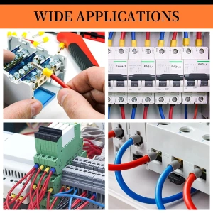 Cutie cu 1800 conectori electrici tip tub capat izolati pentru cabluri multifilare AWG 0.5-10 mm², organizator compartimentat - Img 4