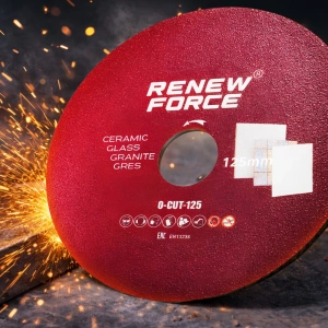 Disc diamantat subtire pentru taiere fina, 125 mm, pentru portelan, gresie, faianta, sticla si piatra naturala, utilizare uscata - Img 2