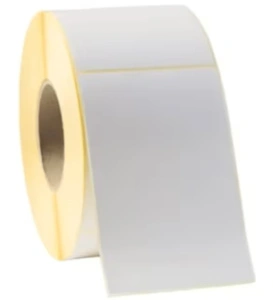 Etichete autoadezive termice albe 100 x 150 mm, 1000 etichete pe rola, manson 80 mm, imprimare directa fara ribon, pentru AWB, coduri de bare si expediere