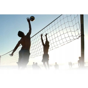 Fileu plasa pentru volei, badminton si tenis, portabil, geanta cu fermoar si maner pentru transport - Img 2