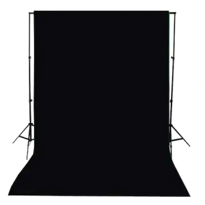 Fundal foto studio,panza din bumbac,dimensiune 300x300 cm - Negru - Img 3
