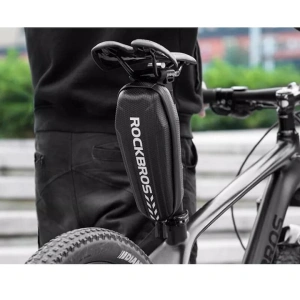 Geanta pentru bicicleta, impermeabila, 1.5l, 24.5 x 10 x 8 cm, negru - Img 5