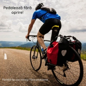 Husa pentru sa de bicicleta, 19.4 x 9.7 cm, nailon, negru - Img 3