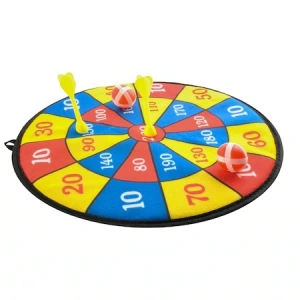 Joc de darts pentru copii cu 2 sageti si 2 mingi,material velcro,diametru 36 cm - Multicolor - Img 8